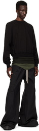 Rick Owens Black Porterville Crewneck Sweatshirt