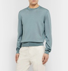 TOM FORD - Slim-Fit Silk and Merino Wool-Blend Sweater - Green