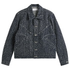Sage Nation Men's Needle Punch Denim Jiji Jacket in Indigo Needle Punch
