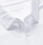 Derek Rose - Ramsay Stretch Cotton and Tencel-Blend Piqué Polo Shirt - White
