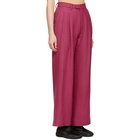 Eckhaus Latta Pink Pleated Wool Trousers