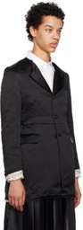 Black Comme des Garçons Black Raw Edge Coat