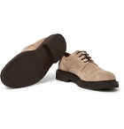 Brunello Cucinelli - Suede Derby Shoes - Men - Neutral