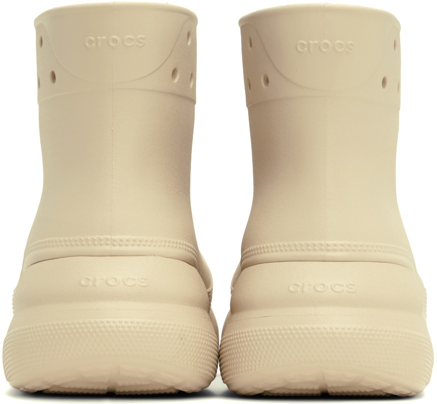 Crocs Off-White Crush Boots