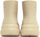 Crocs Off-White Crush Boots