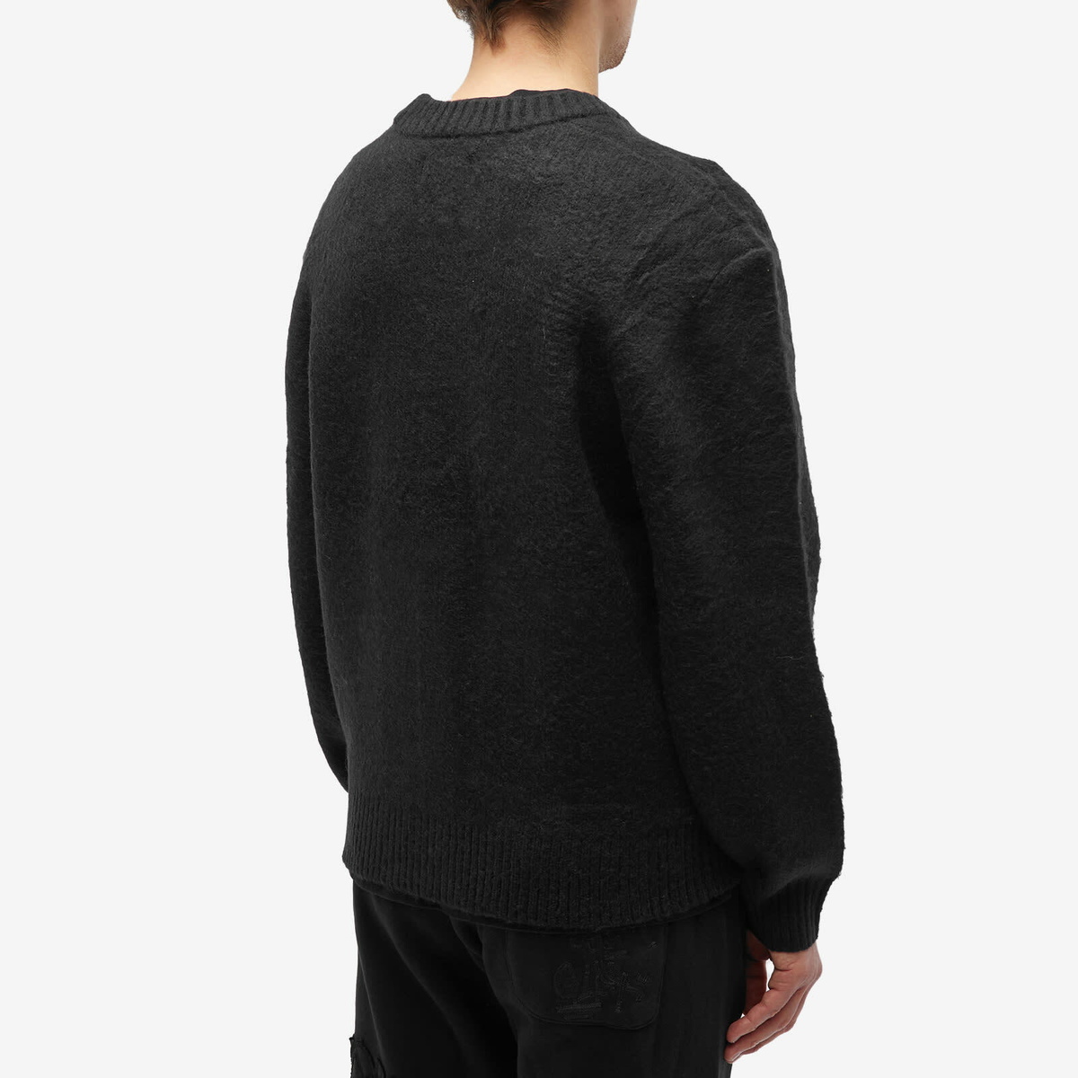 Honor the Gift Men's Stamp Patch Cardigan in Black Honor the