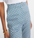 Max Mara Facella printed cotton wide-leg jeans