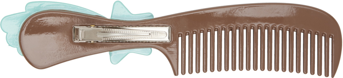 Ashley Williams Brown & Green Shooting Star Comb Hair Clip