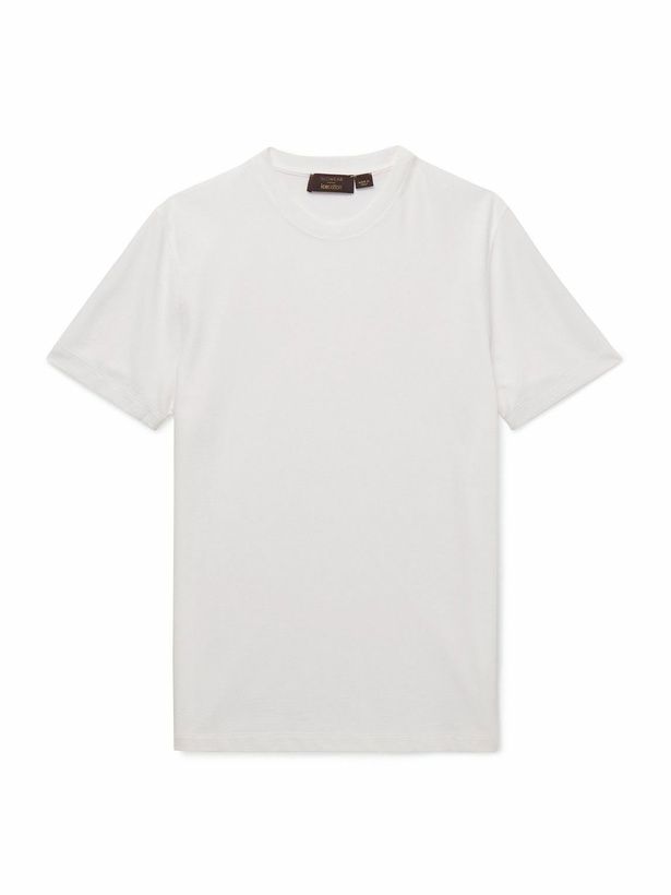 Photo: Incotex - Zanone Slim-Fit IceCotton T-Shirt - White
