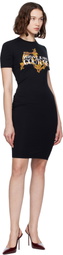 Versace Jeans Couture Black Vestiti Jersey Stretch Minidress