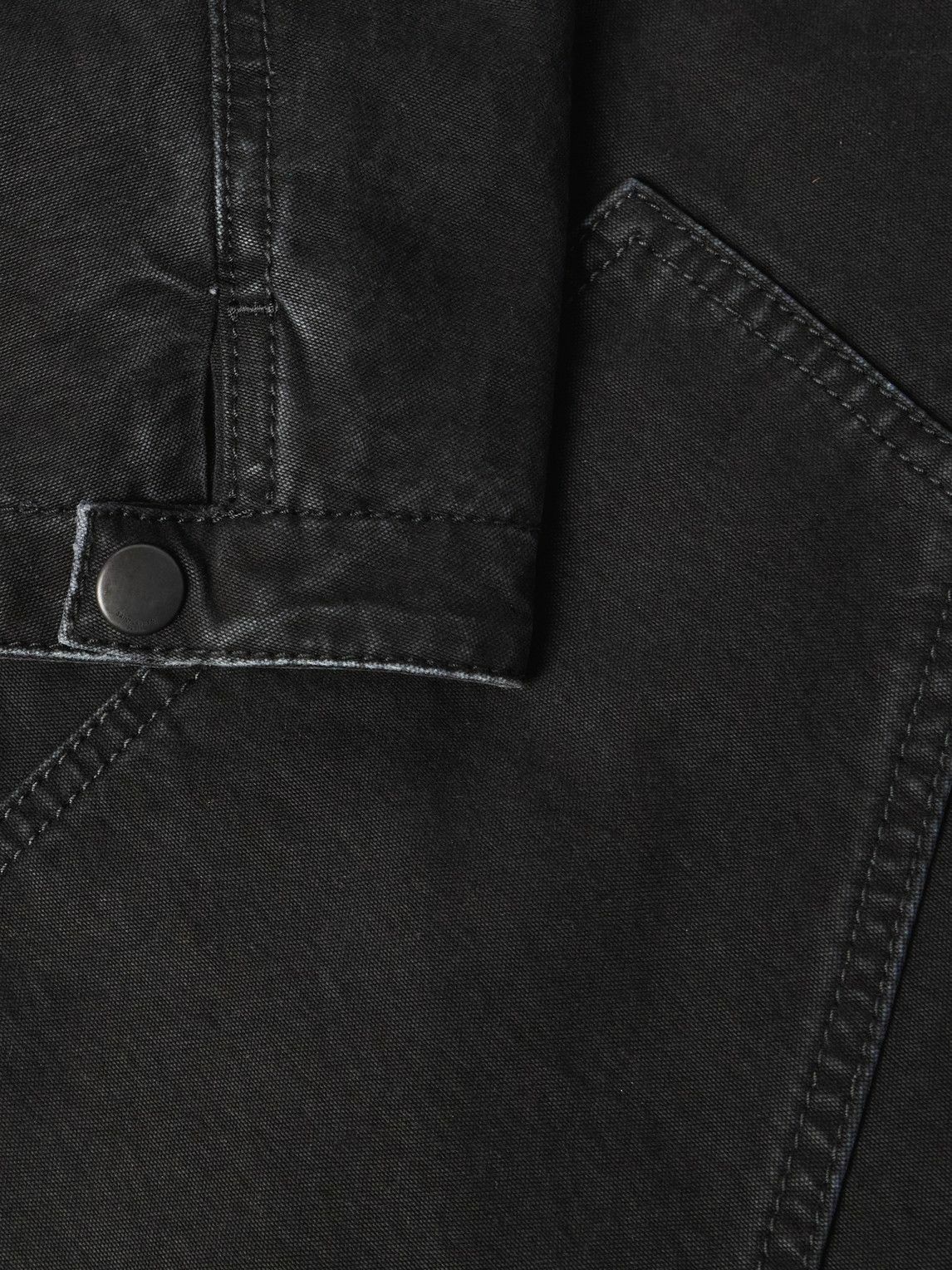 SAINT LAURENT - Corduroy-Trimmed Cotton-Canvas Jacket