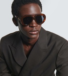 Loewe Round Spoiler aviator sunglasses