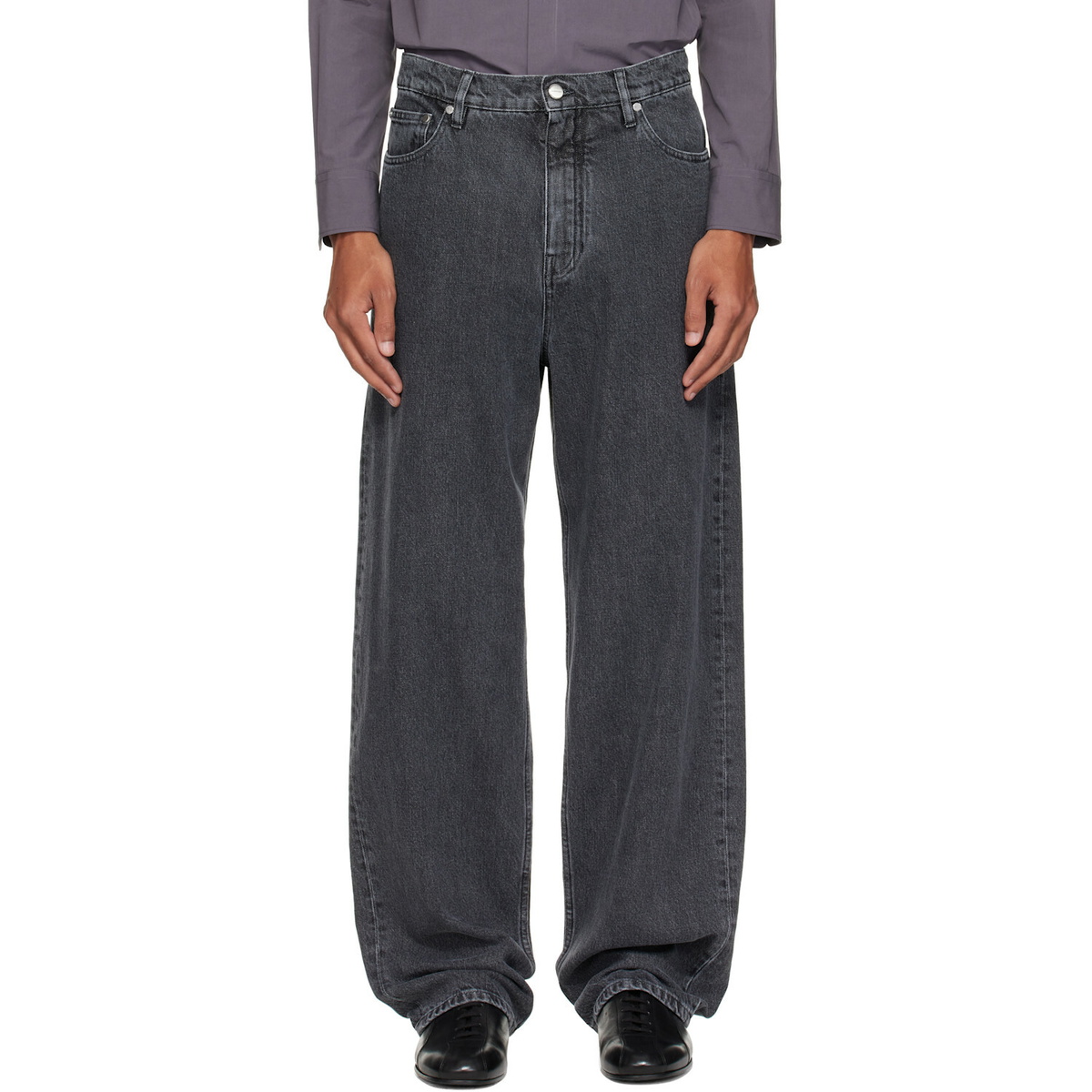 Jil Sander Gray Loose Lightweight Jeans