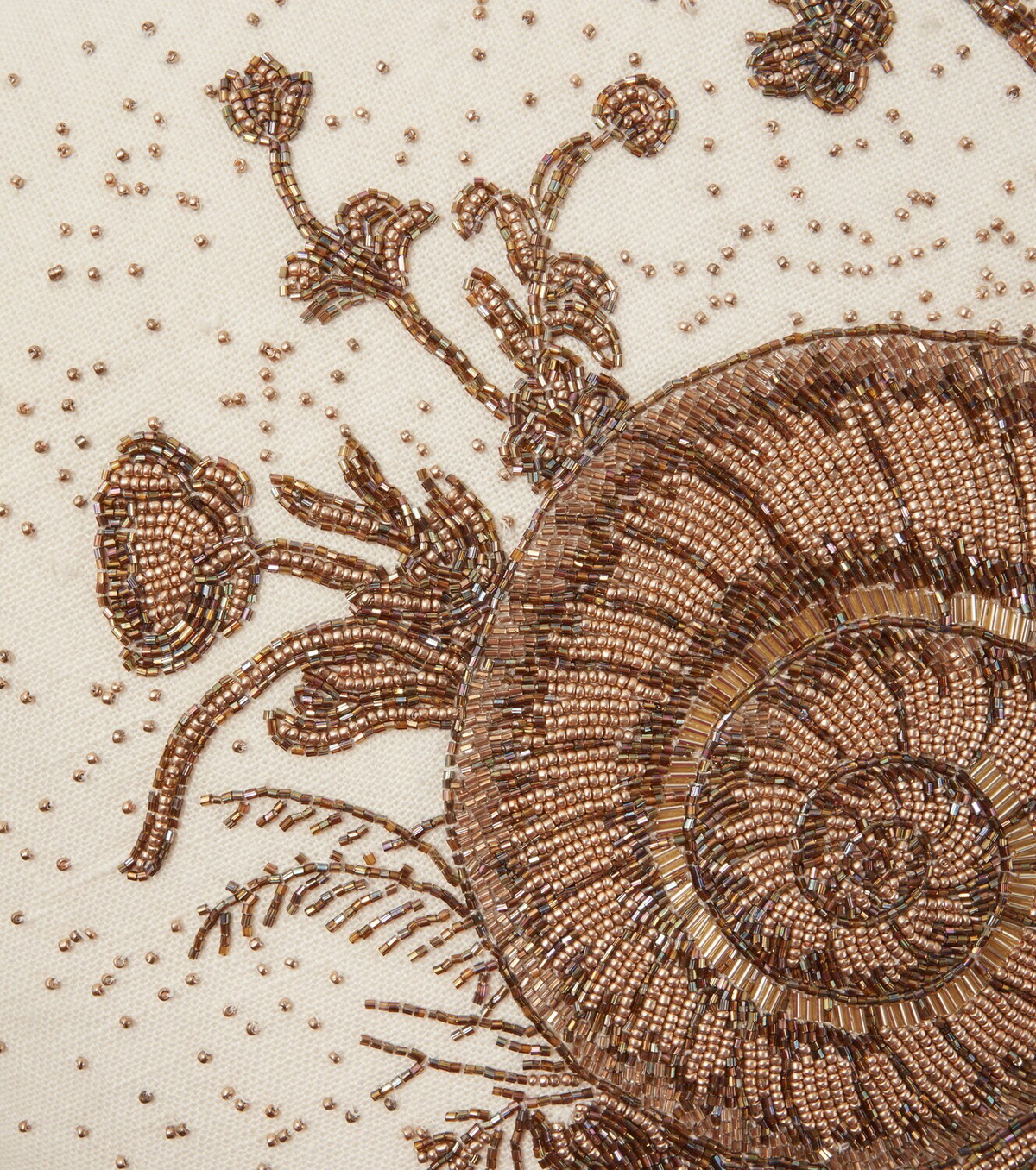 Jonathan Adler Muse beaded linen cushion