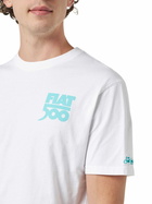 MC2 Saint Barth Man Cotton T-shirt With Spiaggina Front And Back Placed Print | Fiat 500 Special Edition