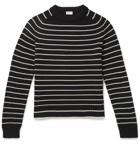 SAINT LAURENT - Slim-Fit Striped Virgin Wool Sweater - Black
