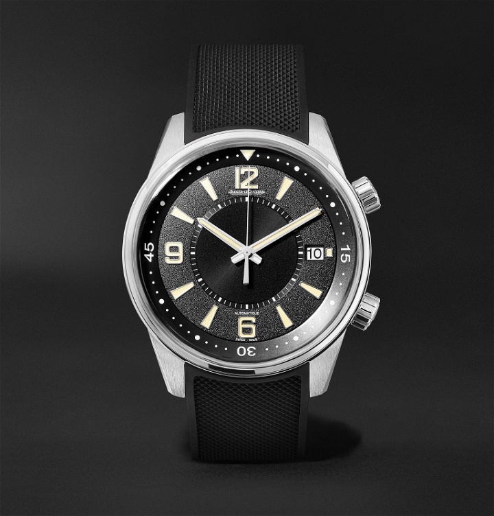 Photo: Jaeger-LeCoultre - Polaris Date 42mm Stainless Steel and Rubber Watch - Black