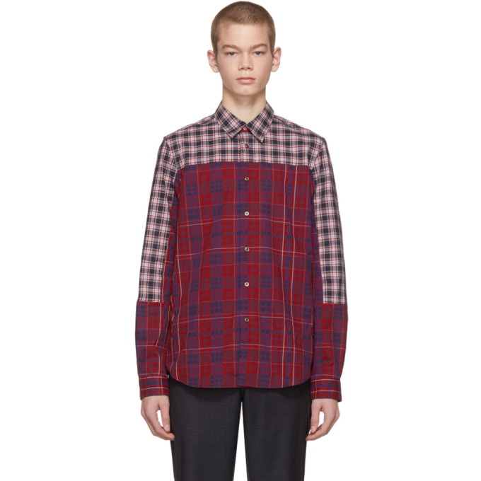 Photo: PS by Paul Smith Red Cut-Up Plaid Shirt