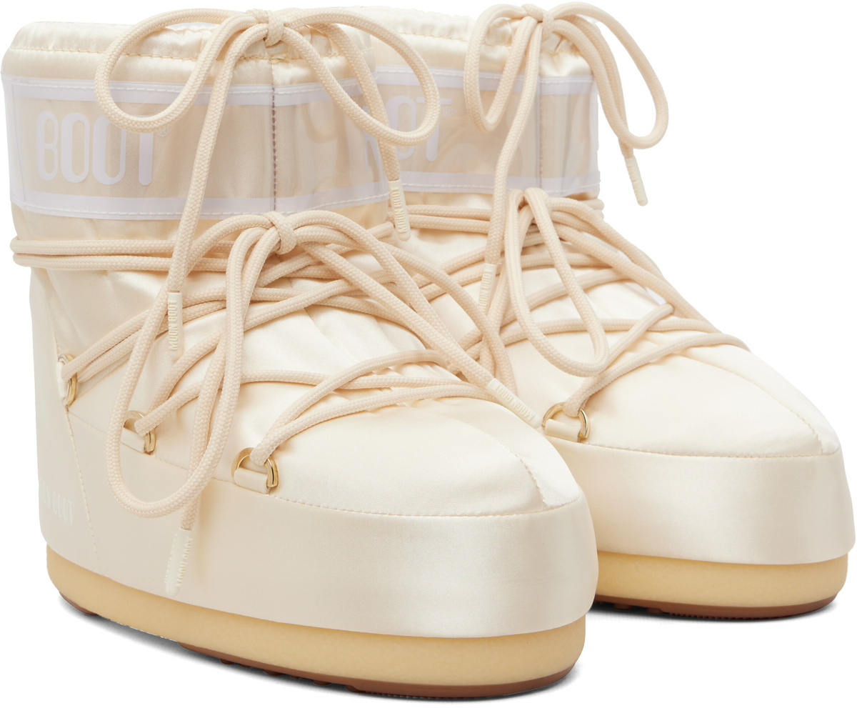 Moon Boot Off-White Icon Low Pearly Boots