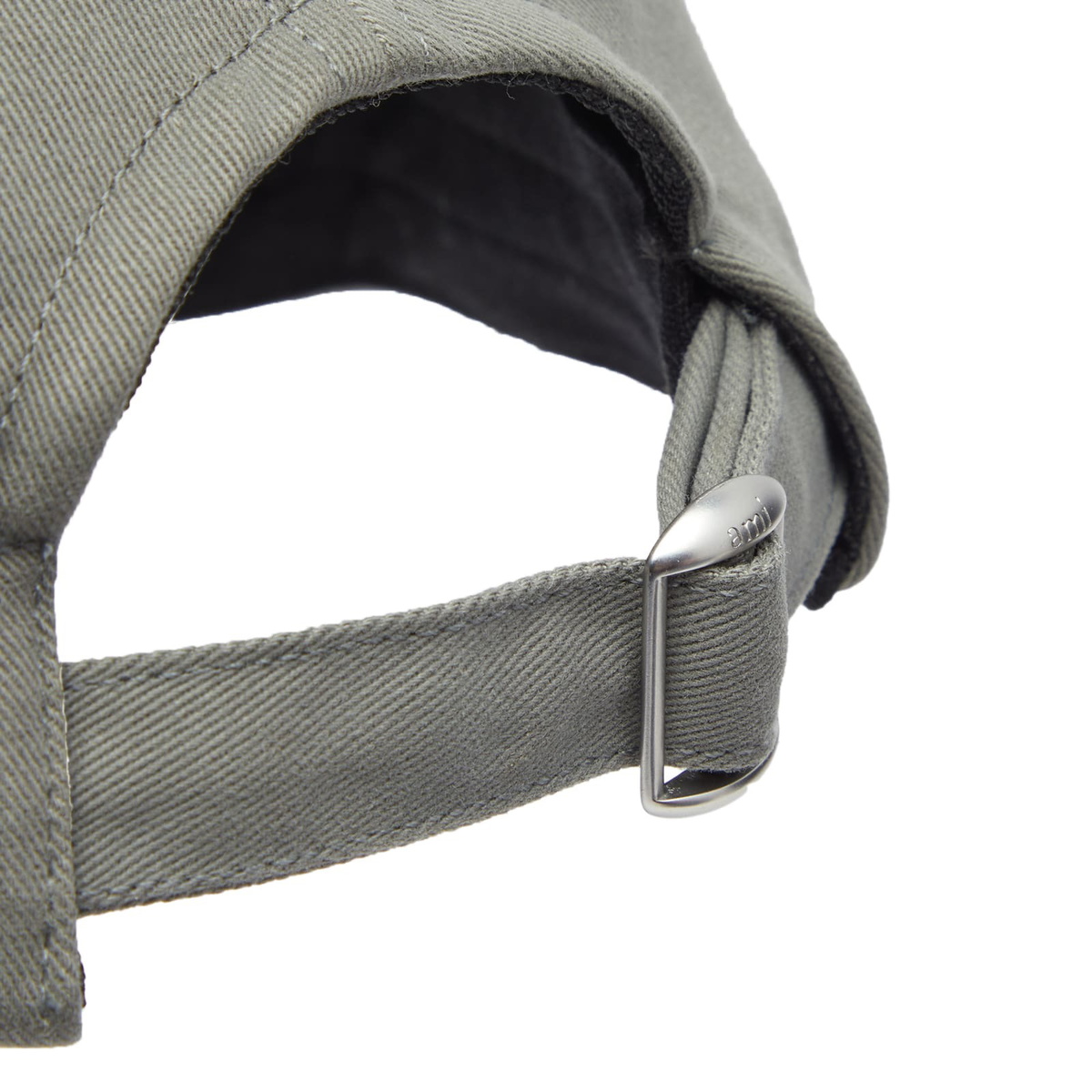AMI PARIS SMALL A CANVAS CAP グレー AMI Paris Men's Small A Canvas Cap in Mineral Grey AMI