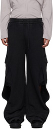 NAMESAKE Black Rod Washed Cargo Pants