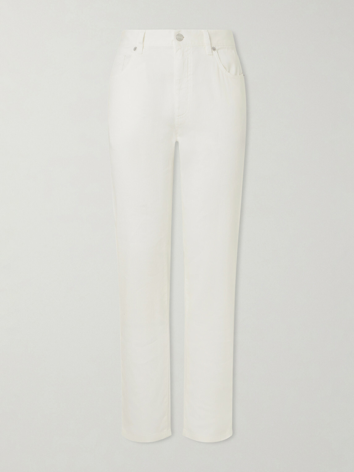 Zegna - Linen and Cotton-Blend Trousers - White