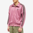 Needles Men's Poly Smooth Track Jacket in Smoke Pink