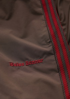 Adidas X Wales Bonner Striped Straight-leg Shell Track Pants Brown