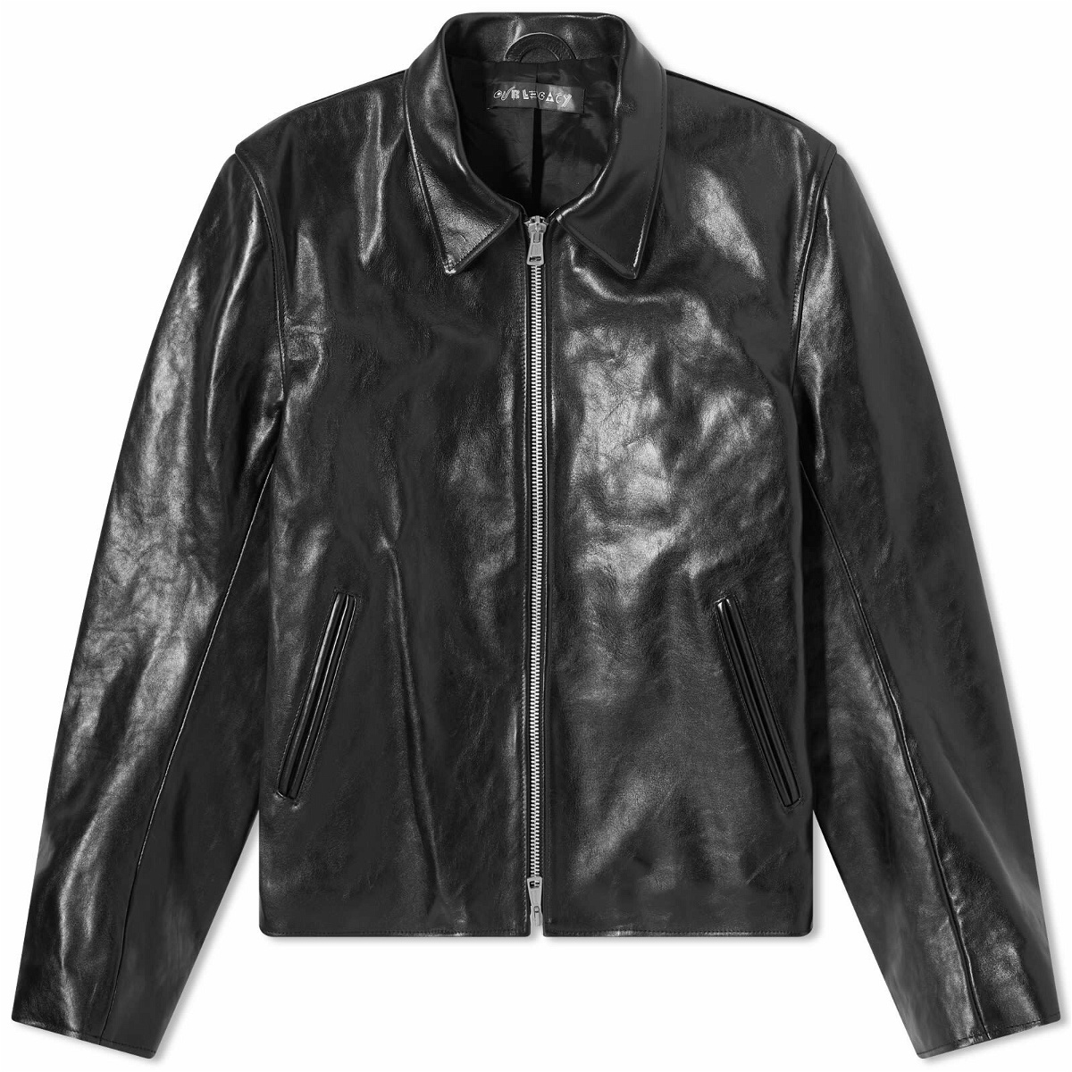 Our Legacy Men's Mini Jacket in Top Dyed Black Leather Our Legacy