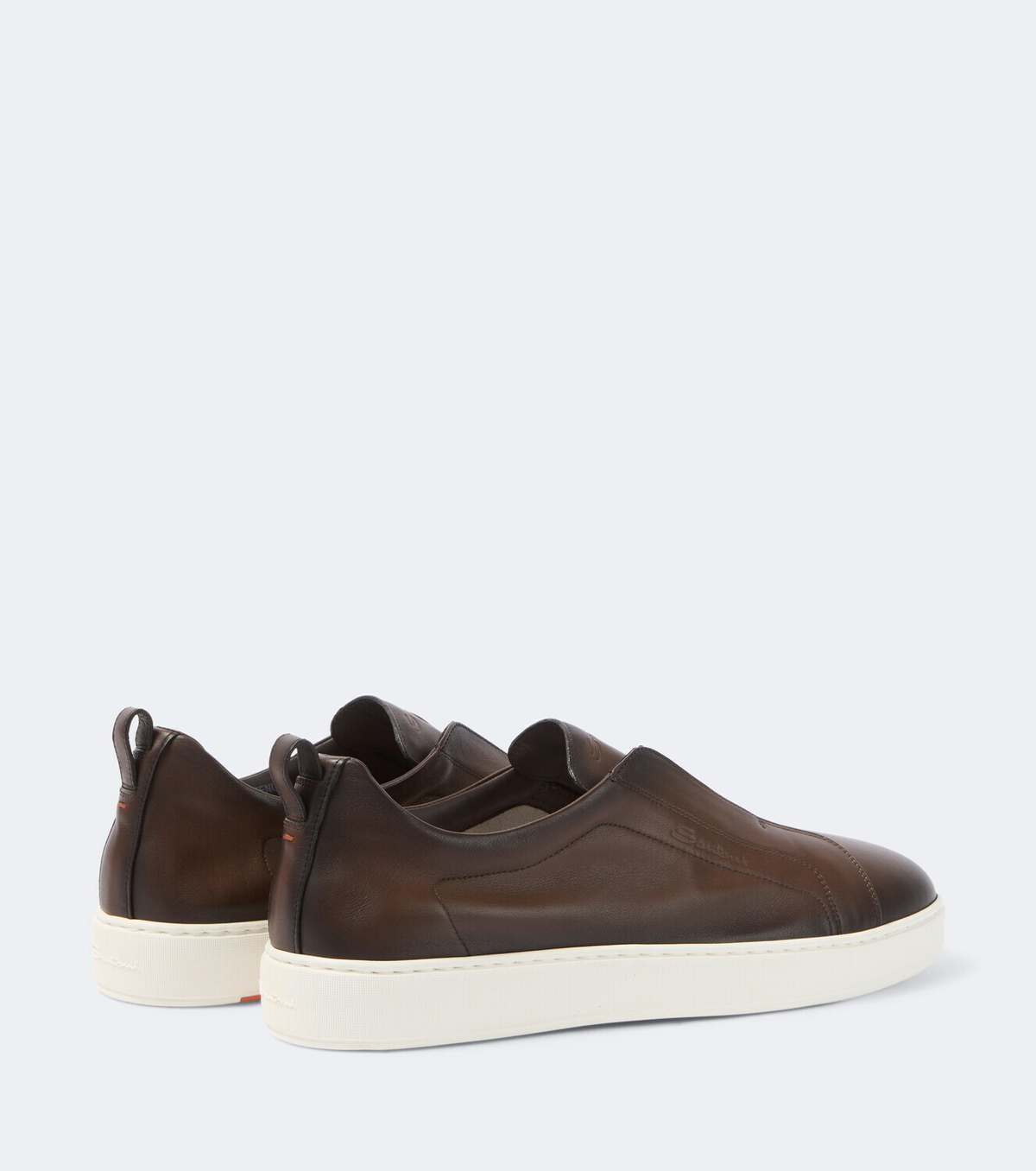 Santoni Victory leather slip-on sneakers