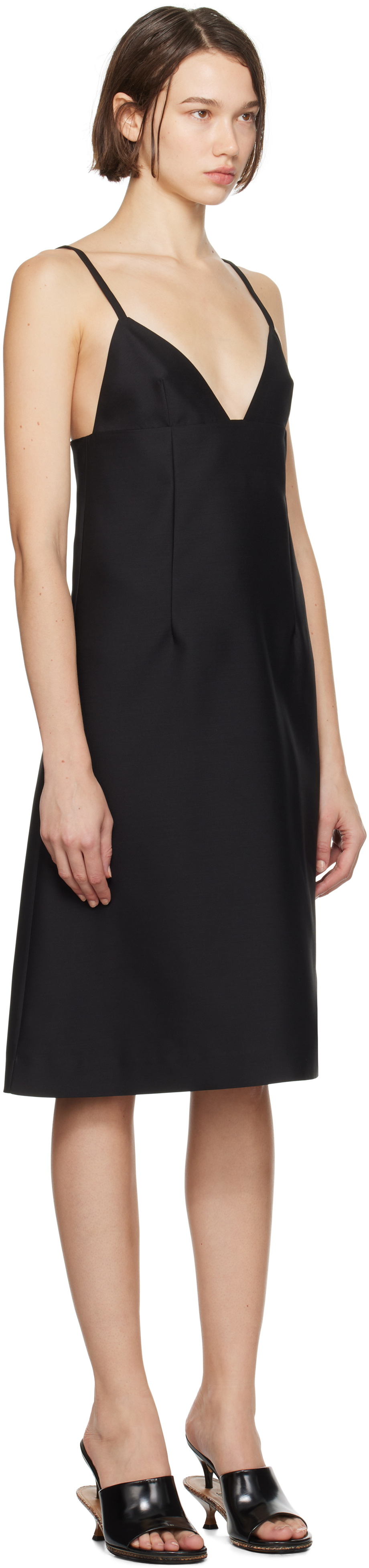 JACQUEMUS Black La Casa 'La robe Camison' Minidress Jacquemus