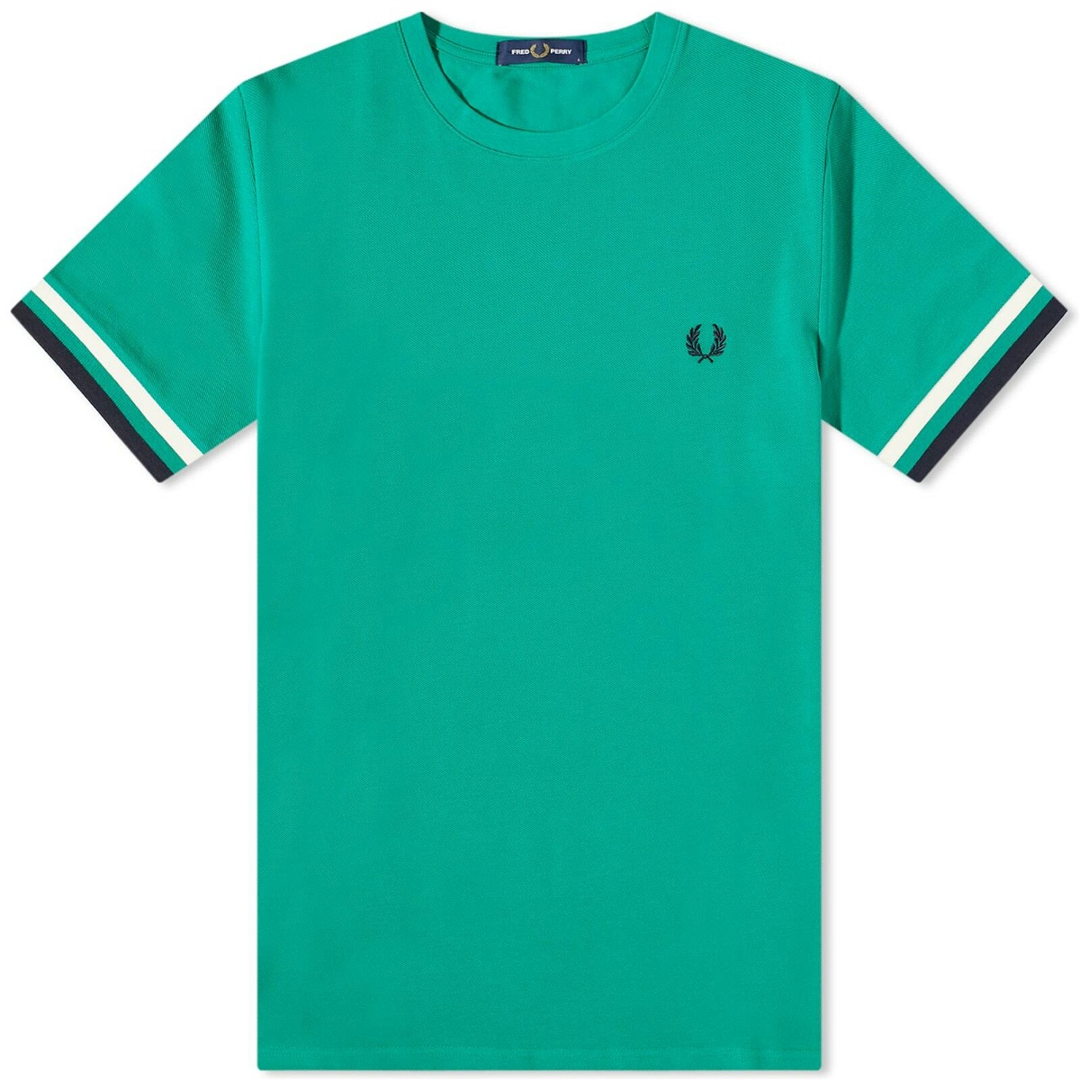 Photo: Fred Perry Authentic Men's Bold Tipped T-Shirt in Fred Perry Green