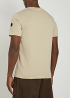 Moncler Logo-print Cotton T-shirt Beige