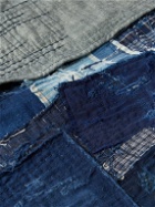COTTLE - Ranru Upcycled Patchwork Indigo-Dyed Cotton Rug