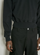 Han Kjøbenhavn Upside Down Cropped Hooded Sweatshirt