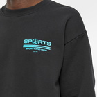 Sporty & Rich Men's Sports Crew Sweat in Black/Teal