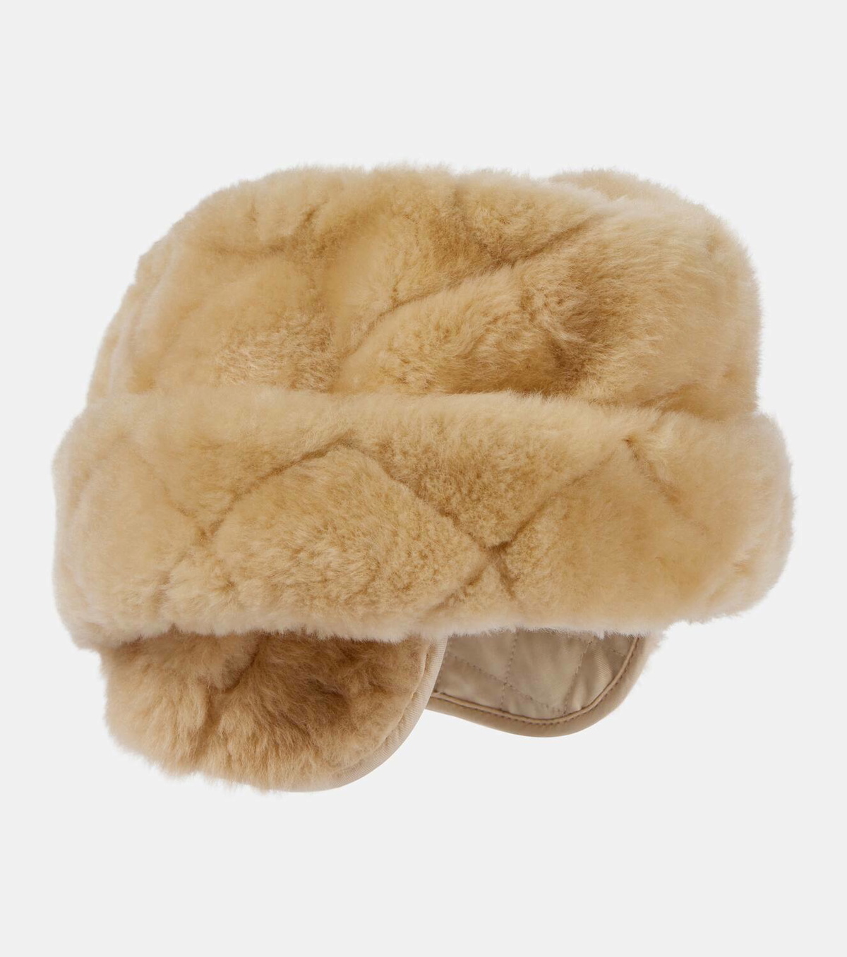 Loro Piana Maggie quilted shearling hat