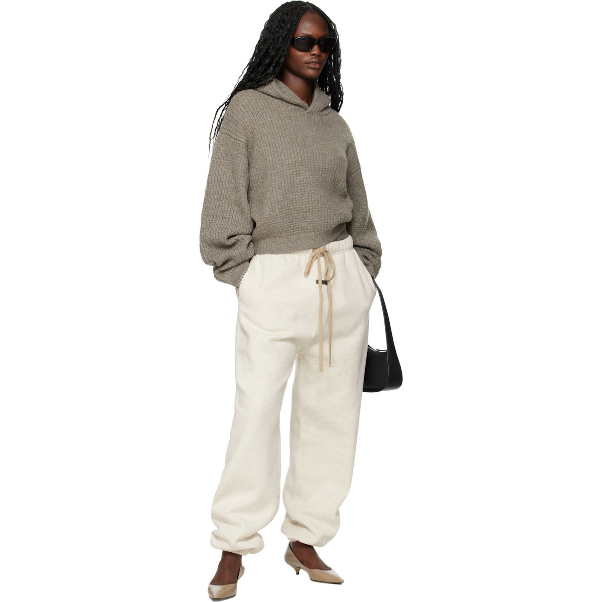 Fear of God ESSENTIALS Brown Holiday Heavy Waffle 90s Hoodie