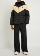 Valentino Garavani Padded Colour-blocked Shell Jacket Black