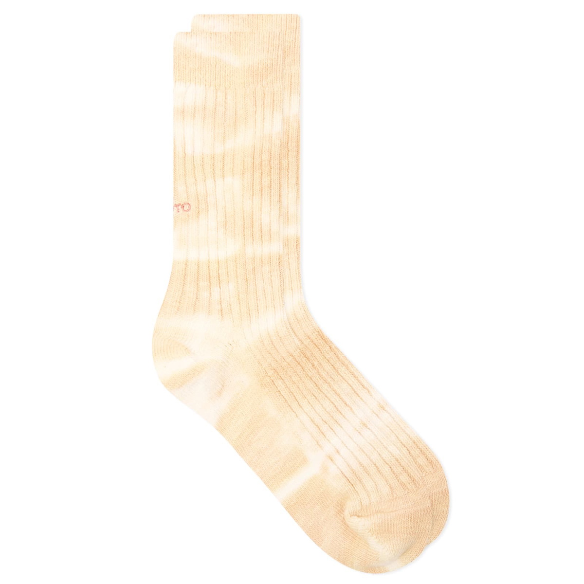 RoToTo Tie Dye Ribbed Crew Sock