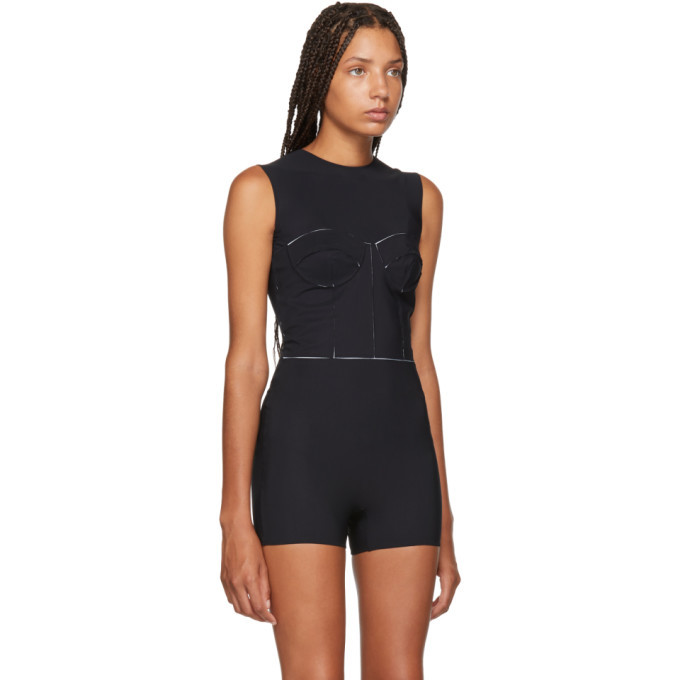 Maison Margiela Black Dayglow Bodysuit Maison Margiela