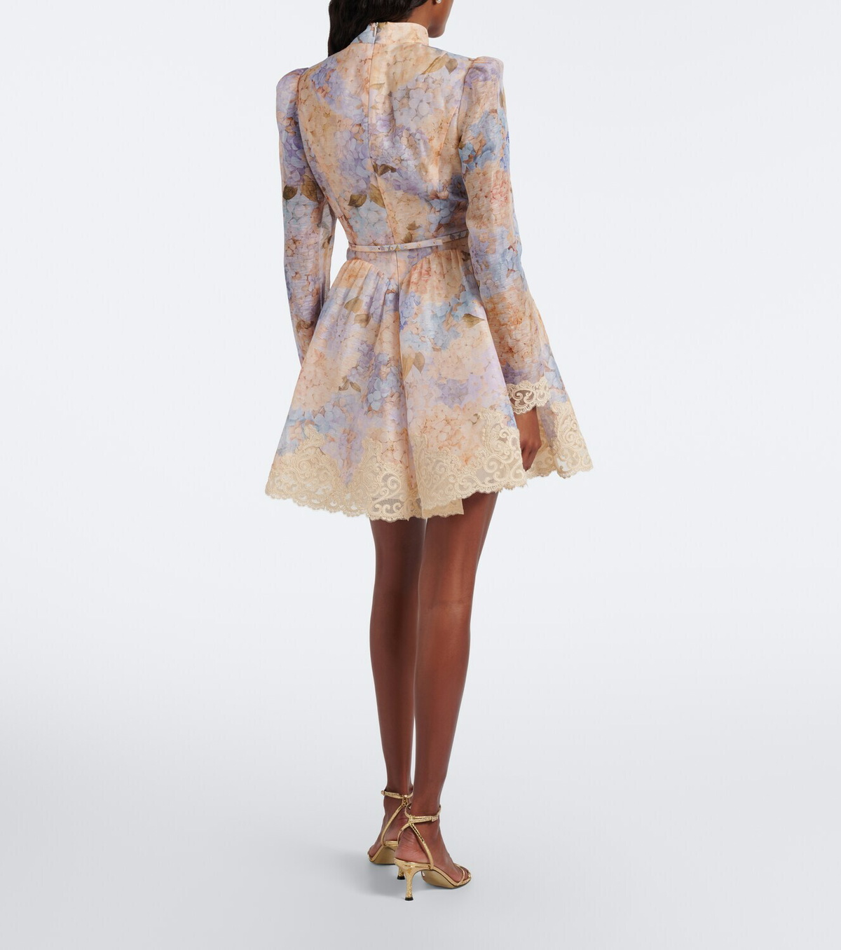 Zimmermann Valiant floral silk and linen minidress
