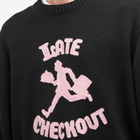 Late Checkout Men's Bellboy Crew Knit in Black
