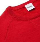 Aspesi - Slim-Fit Loopback Cotton, Cashmere and Wool-Blend Sweater - Men - Red