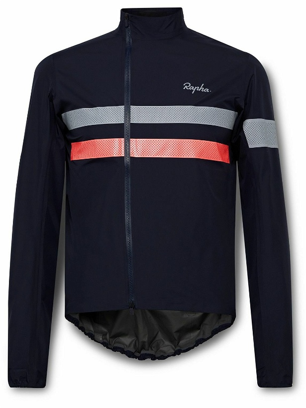 Photo: Rapha - Brevet Mesh-Trimmed 2L GORE-TEX PACLITE® PLUS Cycling Jacket - Blue