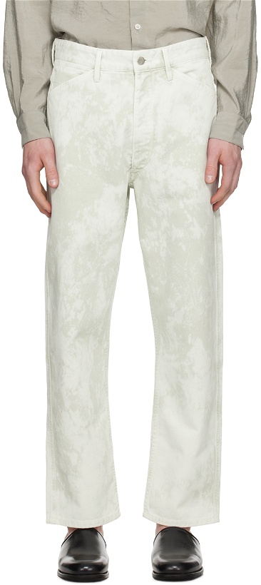 Photo: LEMAIRE Green Curved 5 Pocket Jeans