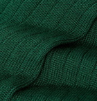 Mr P. - Ribbed Cotton-Blend Socks - Green