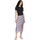 rag & bone Purple Suki Organza Midi Skirt