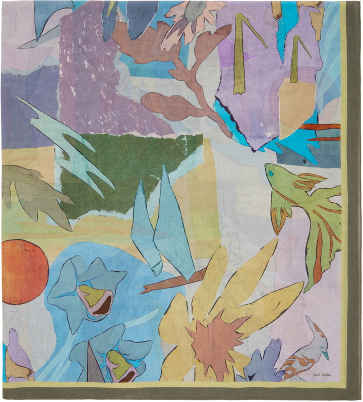 Photo: Paul Smith Multicolor River Collage Scarf