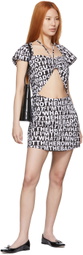 Rose Murdoch Black & White Sasha Mini Dress